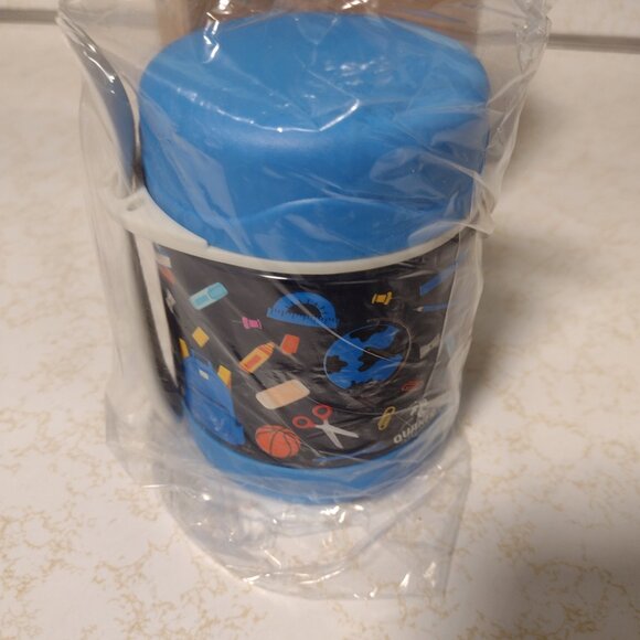 Quaker New in Box School Themed Thermos with Spork - Picture 2 of 14
